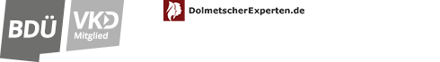 Logo VKD and Dolmetscher Experten